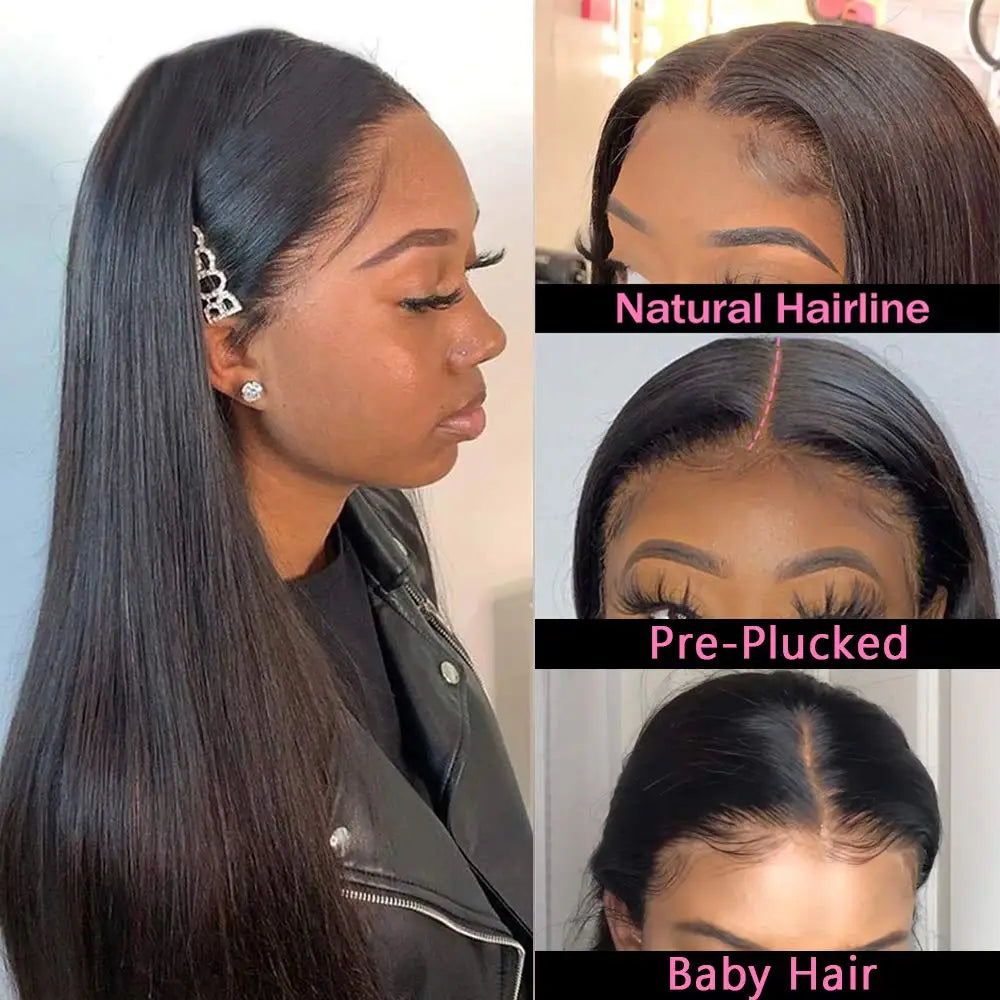 Perruque Lace Frontal HD 13x4 lisse cheveux humain 100% Naturels l Triple K store
