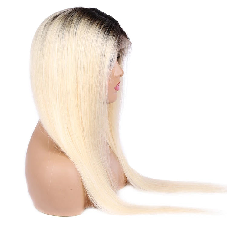 Perruque  lace frontale HD 13x4 blonde 613 Double Drawn- cheveux 100% Naturel