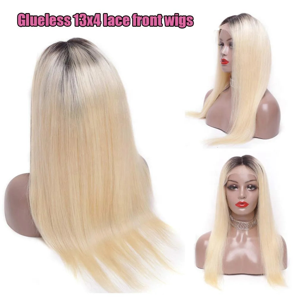 Perruque  lace frontale HD 13x4 blonde 613 Double Drawn- cheveux 100% Naturel